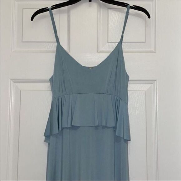 ✨ASOS DESIGN slinky midi sundress with waist ruffle - Picture 2 of 8